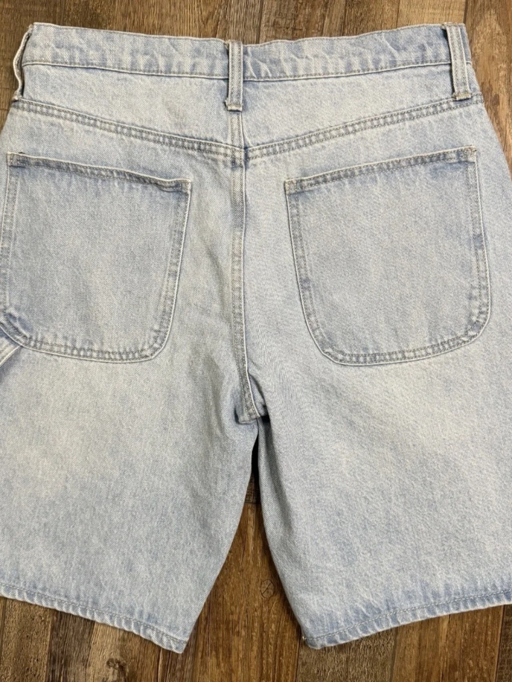 Arizona Mens Shorts 30W Black & Blue Baggy Fit 10